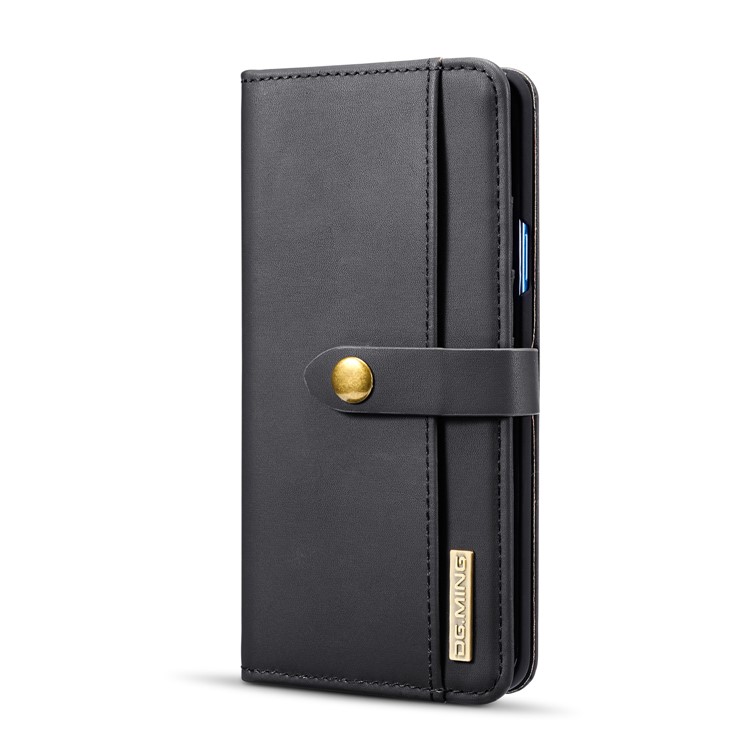 DG.MING Detachable Split Leather Wallet Case + PC Back 2-in-1 Cover for Samsung Galaxy S9+ G965 - Black-5