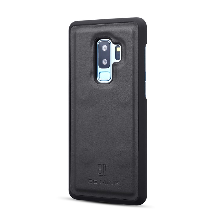 DG.MING Detachable Split Leather Wallet Case + PC Back 2-in-1 Cover for Samsung Galaxy S9+ G965 - Black-7