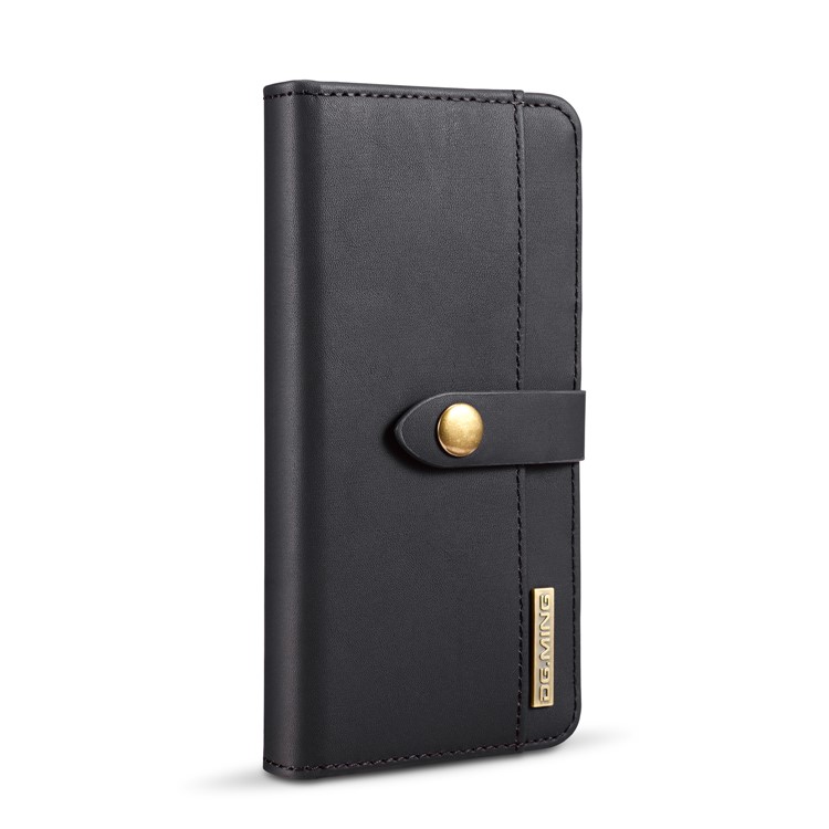 DG.MING for Samsung Galaxy S9 G960 Detachable 2 in 1 Split Leather Wallet Phone Case - Black-3