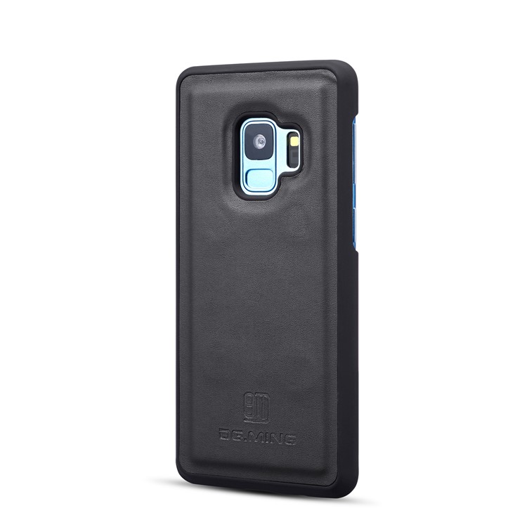 DG.MING for Samsung Galaxy S9 G960 Detachable 2 in 1 Split Leather Wallet Phone Case - Black-7