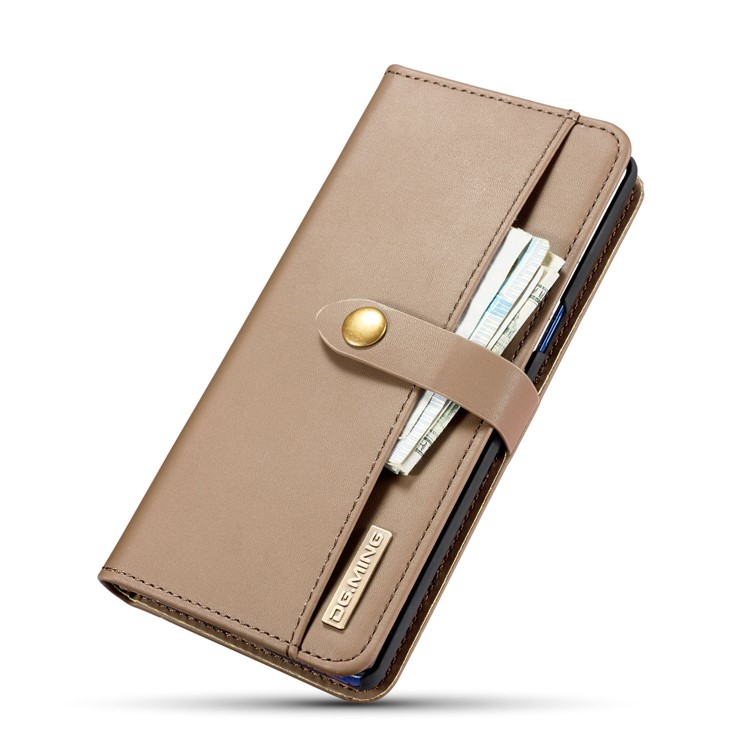 DG.MING Detachable 2-in-1 Split Leather Wallet + Plastic Back Case for Samsung Galaxy Note 8 SM-N950 - Brown-14