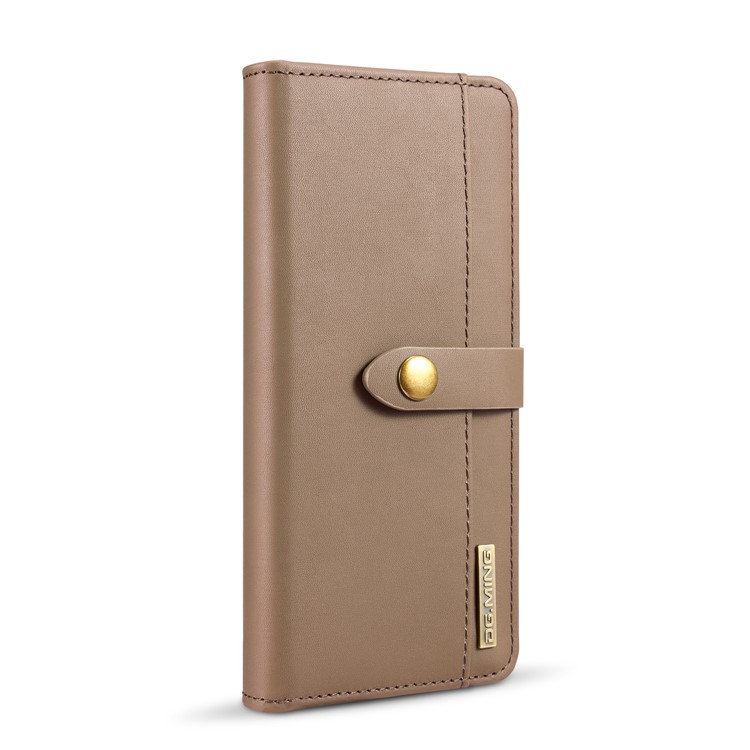 DG.MING Detachable 2-in-1 Split Leather Wallet + Plastic Back Case for Samsung Galaxy Note 8 SM-N950 - Brown-3