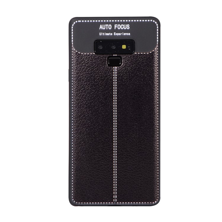 Litchi Skin Soft TPU Protection Case for Samsung Galaxy Note9 N960 - Black-2