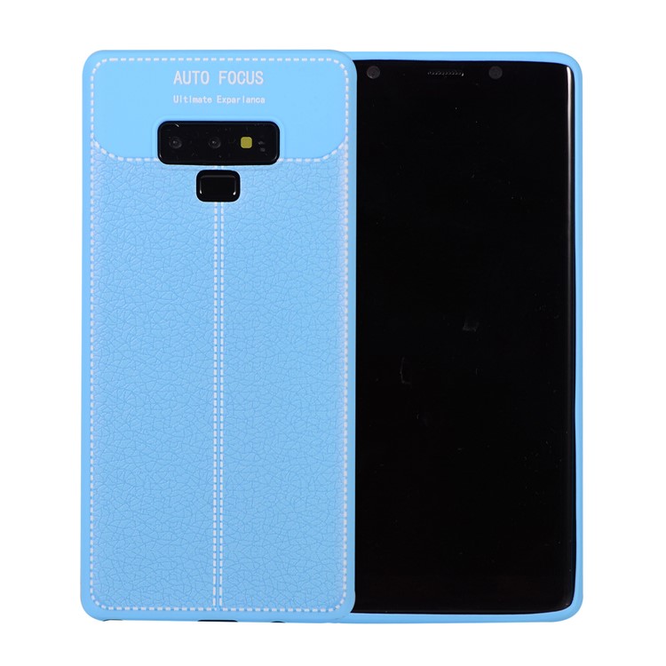 

Litchi Кожа Мягкая Оболочка Защиты TPU Для Галактики Samsung Note9 N960 - Голубые