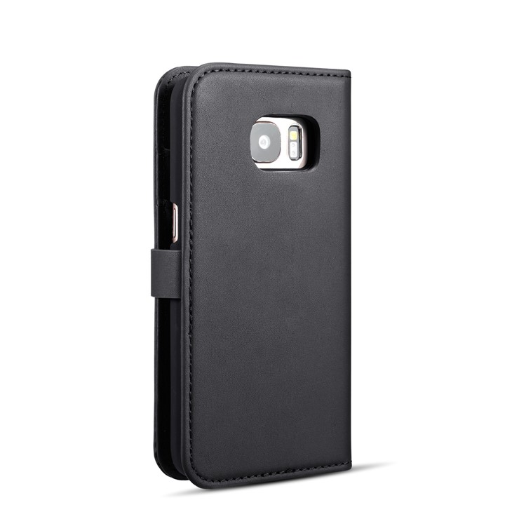 DG.MING Detachable Split Leather Wallet Casing + PC Back 2-in-1 Cover for Samsung Galaxy S7 SM-G930 - Black-3