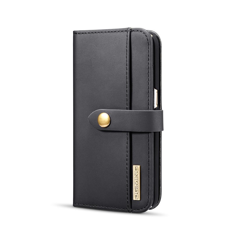 DG.MING Detachable Split Leather Wallet Casing + PC Back 2-in-1 Cover for Samsung Galaxy S7 SM-G930 - Black-4