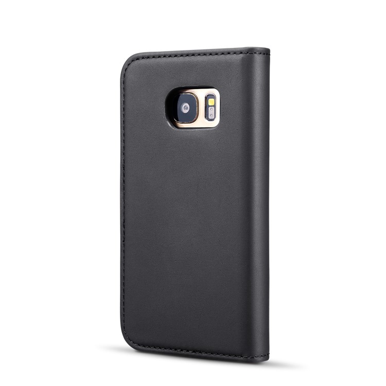 DG.MING Detachable Split Leather Wallet Casing + PC Back 2-in-1 Cover for Samsung Galaxy S7 SM-G930 - Black-5