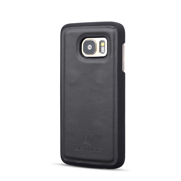 DG.MING Detachable Split Leather Wallet Casing + PC Back 2-in-1 Cover for Samsung Galaxy S7 SM-G930 - Black-6