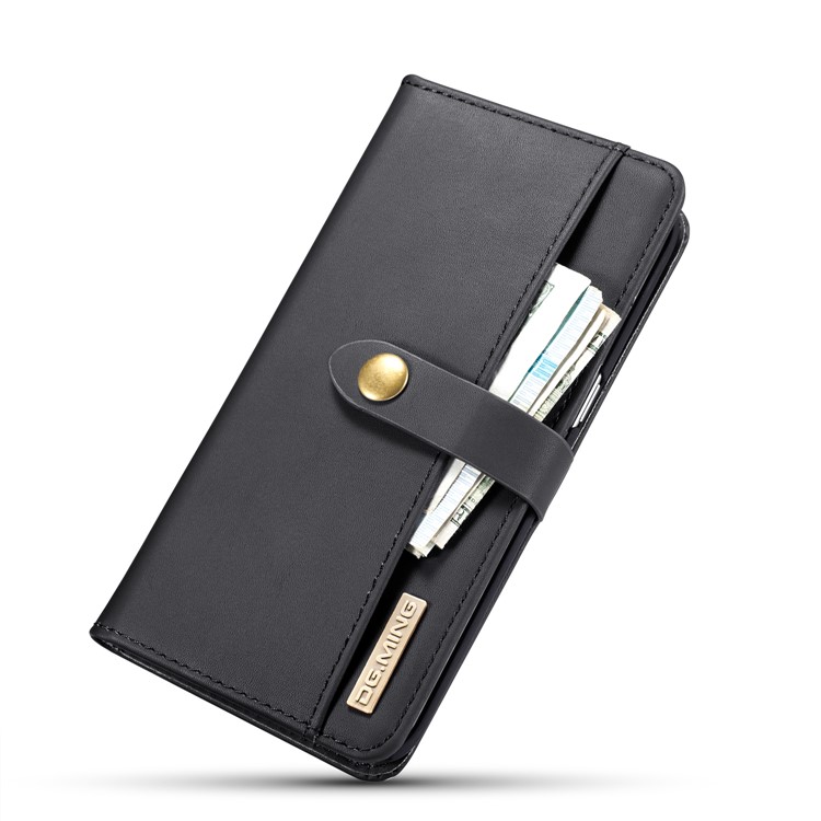 DG.MING for Samsung Galaxy S7 edge SM-G935 Detachable 2 in 1 Split Leather Wallet Protection Case - Black-14