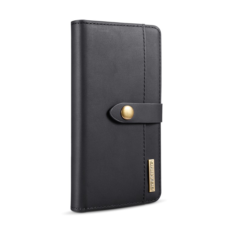 DG.MING for Samsung Galaxy S7 edge SM-G935 Detachable 2 in 1 Split Leather Wallet Protection Case - Black-3