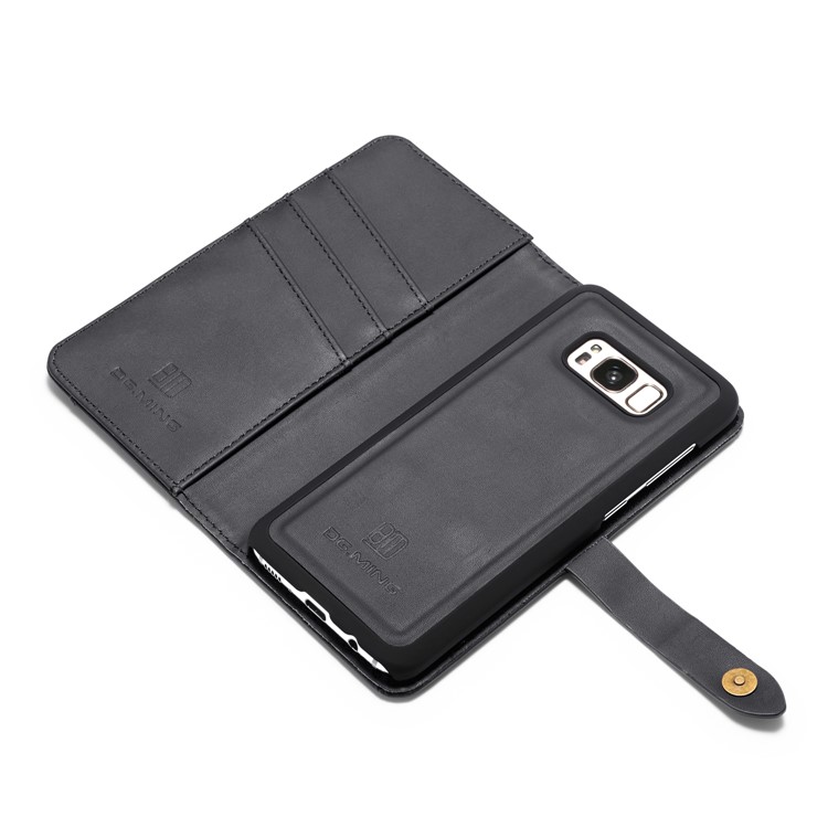 DG.MING for Samsung Galaxy S8 G950 Detachable 2 in 1 Split Leather Wallet Protection Case - Black-8