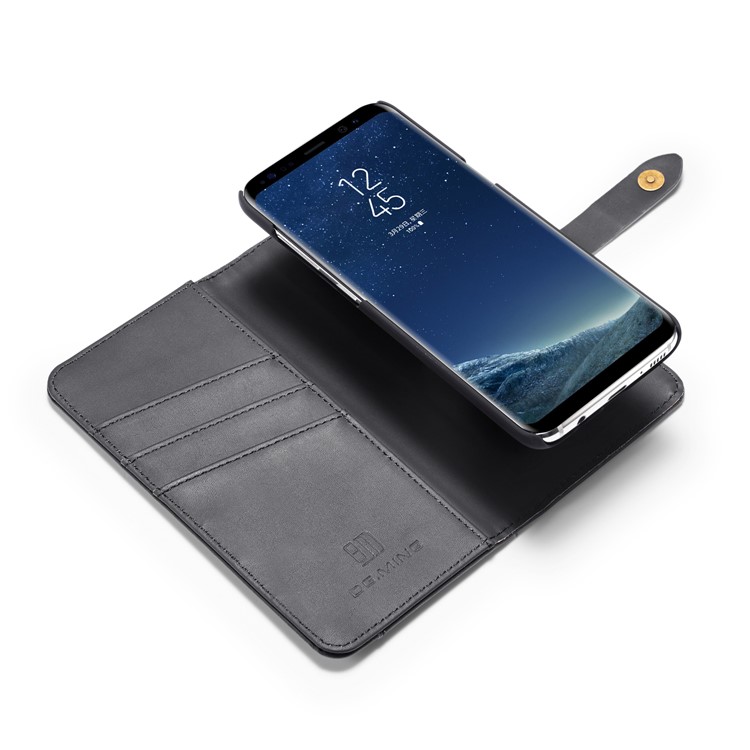 DG.MING for Samsung Galaxy S8 G950 Detachable 2 in 1 Split Leather Wallet Protection Case - Black-9