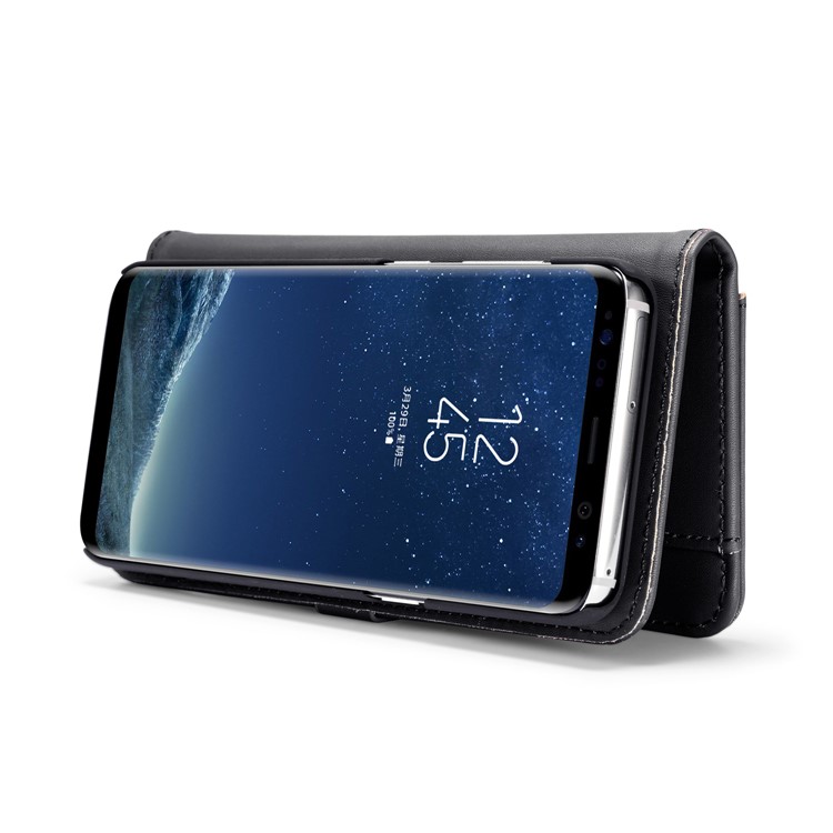 DG.MING for Samsung Galaxy S8 Plus SM-G955 Detachable 2 in 1 Split Leather Wallet Mobile Casing - Black-10