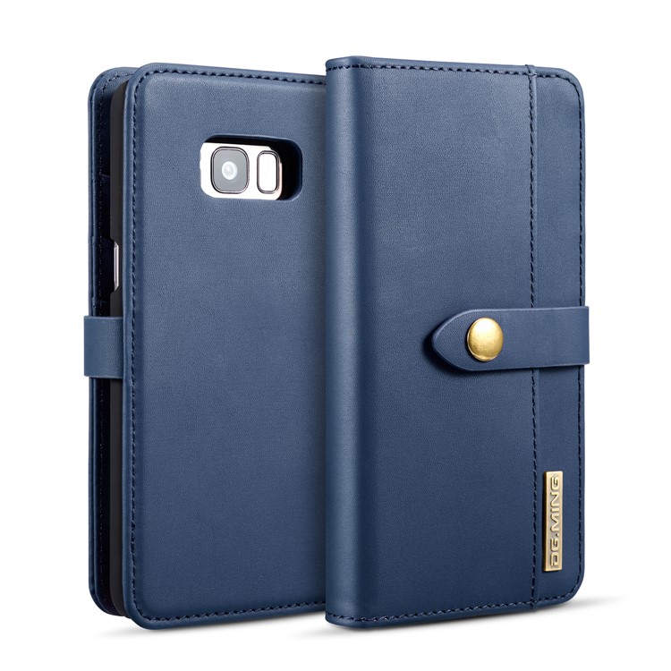 DG.MING for Samsung Galaxy S8 Plus SM-G955 Detachable 2 in 1 Split Leather Wallet Mobile Casing Shell - Blue-1