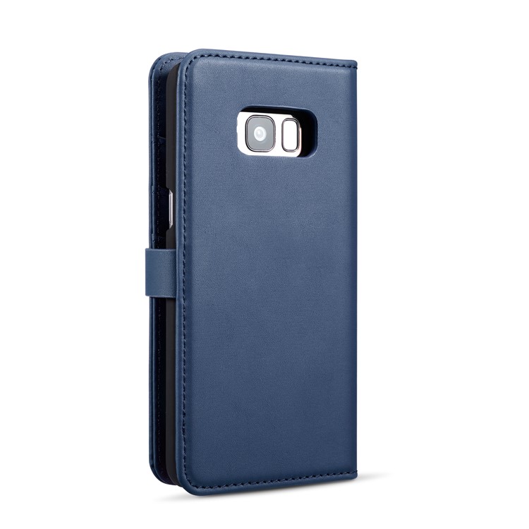 DG.MING for Samsung Galaxy S8 Plus SM-G955 Detachable 2 in 1 Split Leather Wallet Mobile Casing Shell - Blue-4