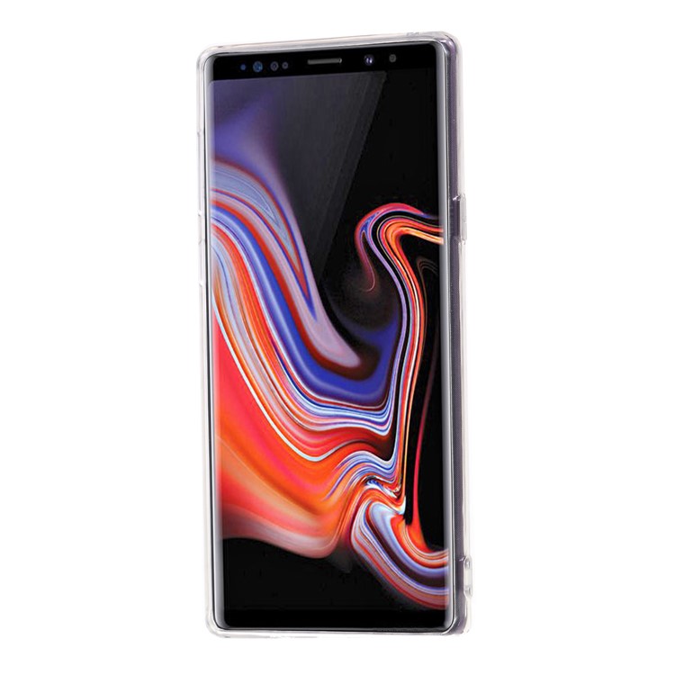 Mirror-like Surface Plated TPU Case with Finger Ring Holder for Samsung Galaxy Note9 SM-N960 - Black-2