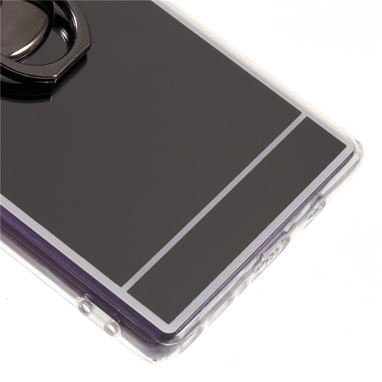 Mirror-like Surface Plated TPU Case with Finger Ring Holder for Samsung Galaxy Note9 SM-N960 - Black-8