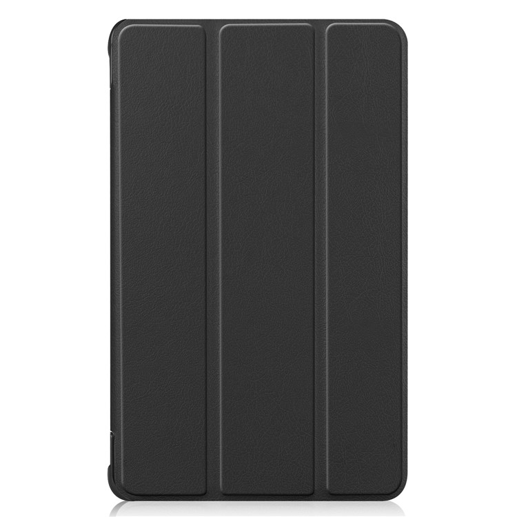 Tri-fold Stand PU Leather Auto wake/sleep Protector Case for Samsung Galaxy Tab A 8.0 (2018) T387 - Black-2
