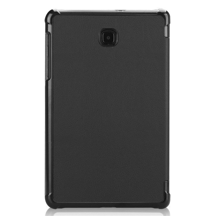 Tri-fold Stand PU Leather Auto wake/sleep Protector Case for Samsung Galaxy Tab A 8.0 (2018) T387 - Black-3