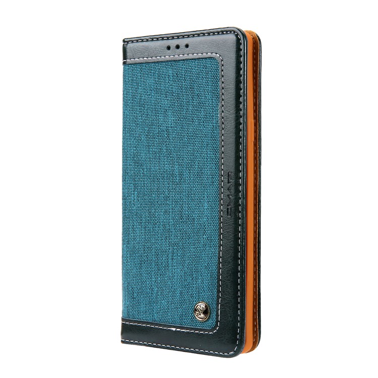 CMAI2 Vaqueros Paño PU Cuero Billetera Con Correa De Mano Para Samsung Galaxy Note9 N960 - Verde-2