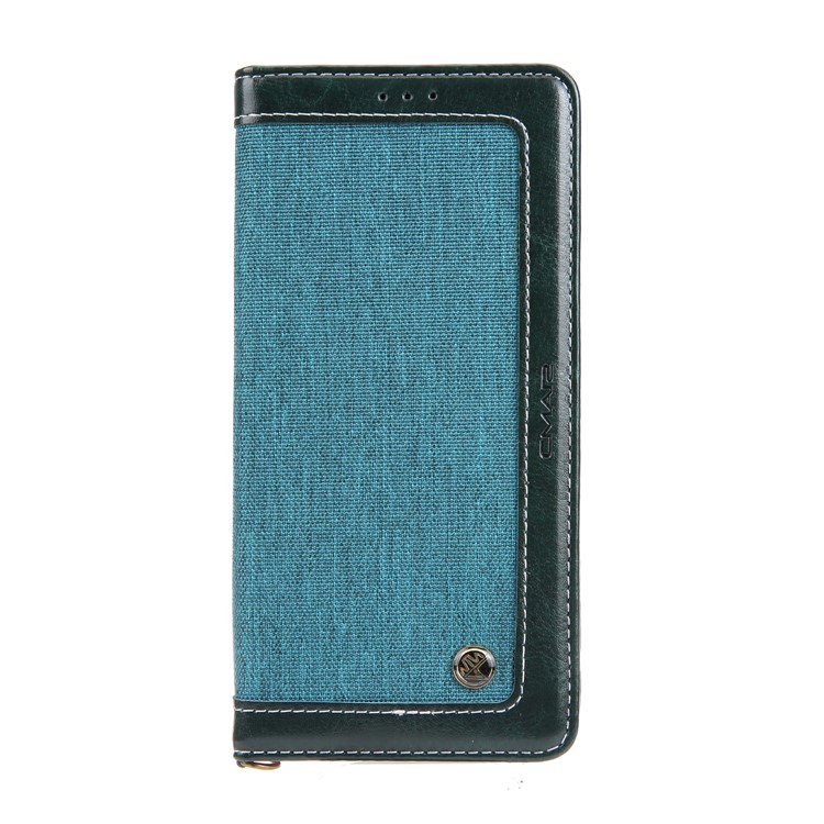 CMAI2 Vaqueros Paño PU Cuero Billetera Con Correa De Mano Para Samsung Galaxy Note9 N960 - Verde-4