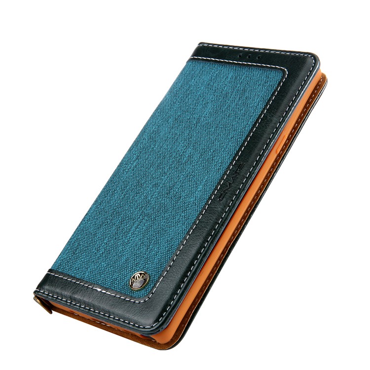 CMAI2 Vaqueros Paño PU Cuero Billetera Con Correa De Mano Para Samsung Galaxy Note9 N960 - Verde-6