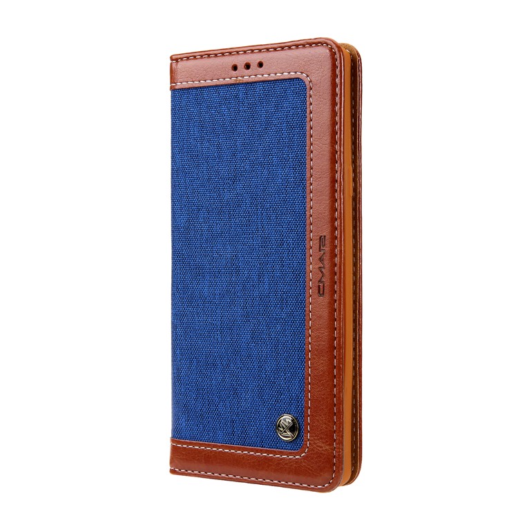 Cmai2 Jeans Paño PU Cuero Billetera Carcasa Con Correa De Mano Para Samsung Galaxy Note9 N960 - Azul / Marrón-2