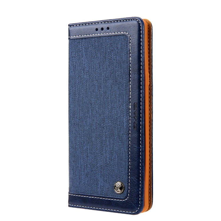 Caja Del Teléfono Móvil De La Cartera Del Cuero De La PU Del Paño De Los Vaqueros CMAI2 Con La Correa De La Mano Para La Galaxia De Samsung Note9 N960 - Azul-2