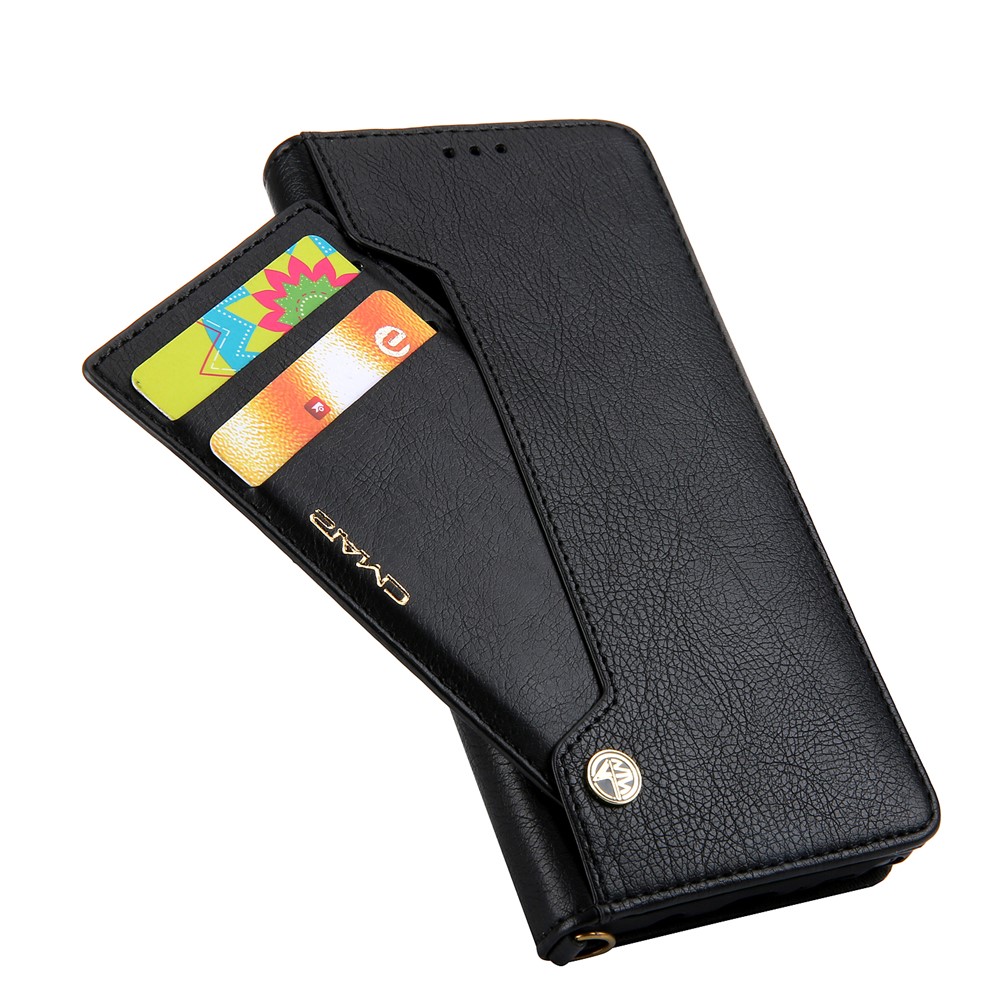 CMAI2 PU en Cuir Support de Portefeuille Mobile Pour Samsung Galaxy Note9 N960 - le Noir