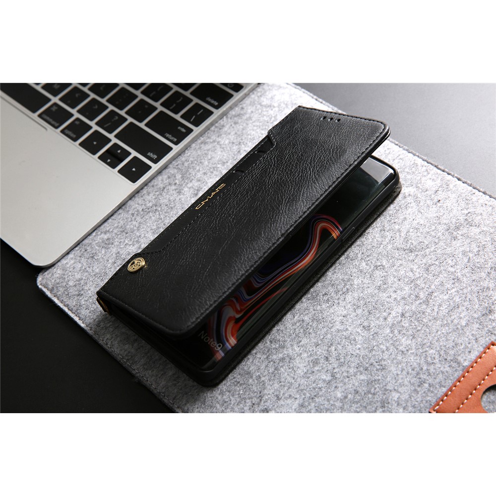 CMAI2 PU Leather Stand Wallet Mobile Casing for Samsung Galaxy Note9 N960 - Black-16