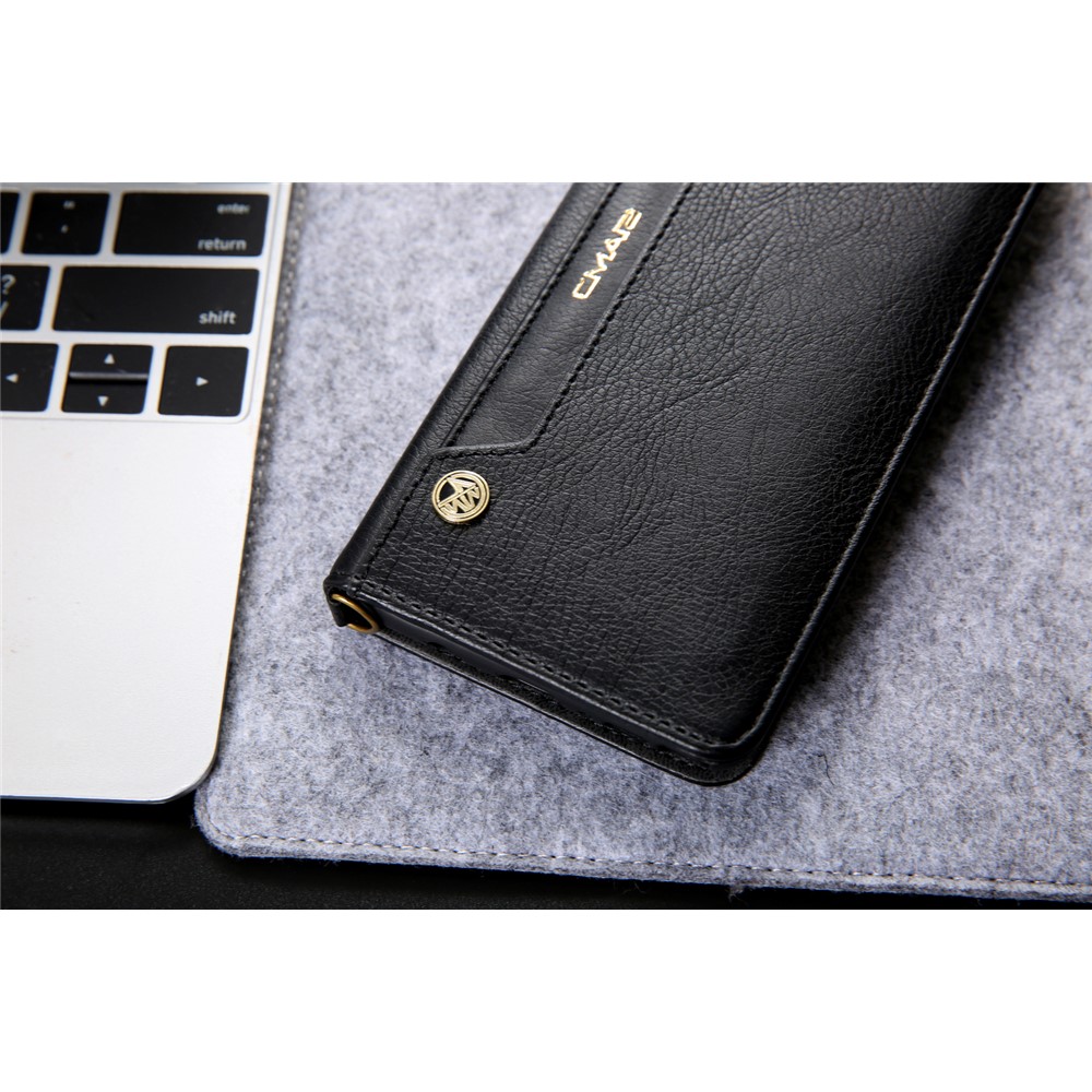 CMAI2 PU en Cuir Support de Portefeuille Mobile Pour Samsung Galaxy Note9 N960 - le Noir