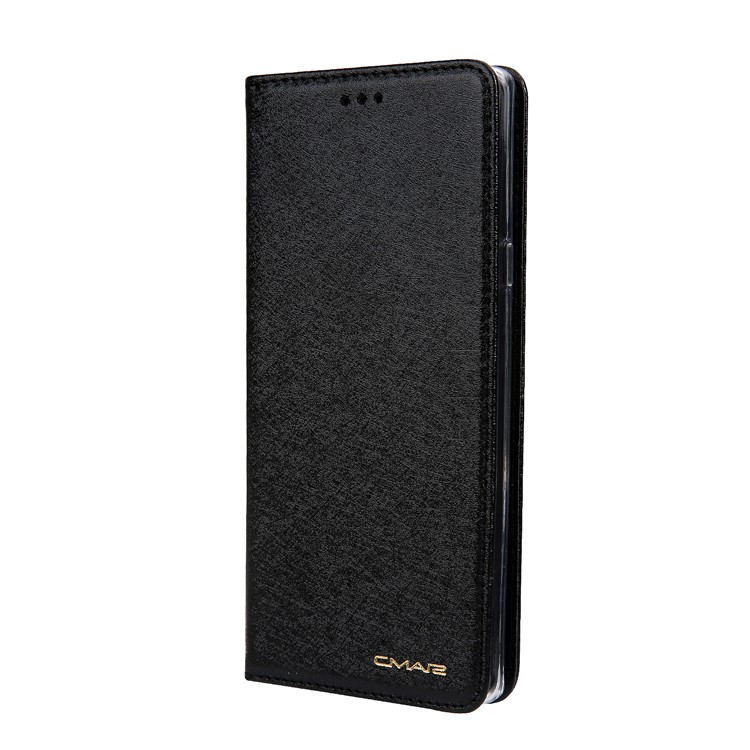 CMAI2 Silk Texture PU Leather Wallet Folio Cover Accessory with Stand for Samsung Galaxy Note9 N960 - Black-3