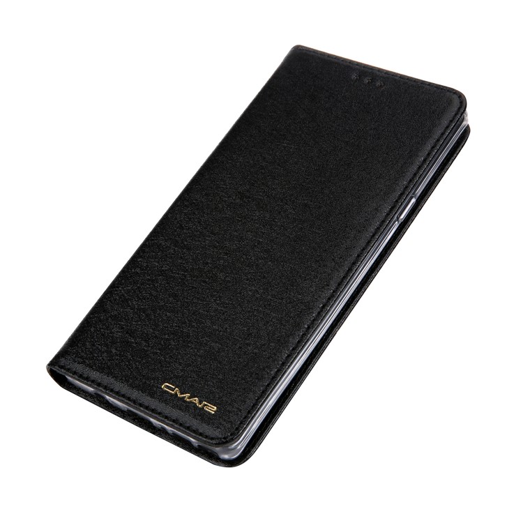 CMAI2 Silk Texture PU Leather Wallet Folio Cover Accessory with Stand for Samsung Galaxy Note9 N960 - Black-5