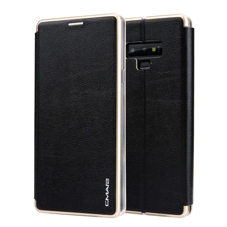 CMAI2 Leather Card Slot Stand Casing for Samsung Galaxy Note9 N960 - Black-1