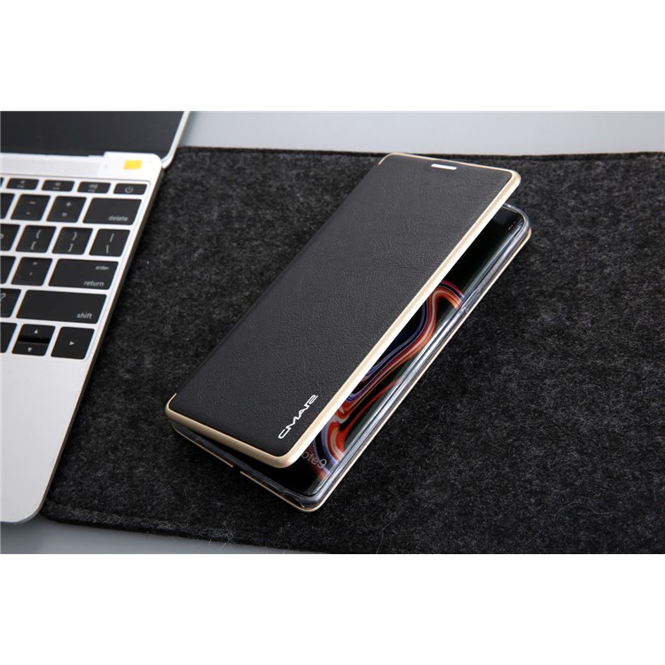 CMAI2 Leather Card Slot Stand Casing for Samsung Galaxy Note9 N960 - Black-11