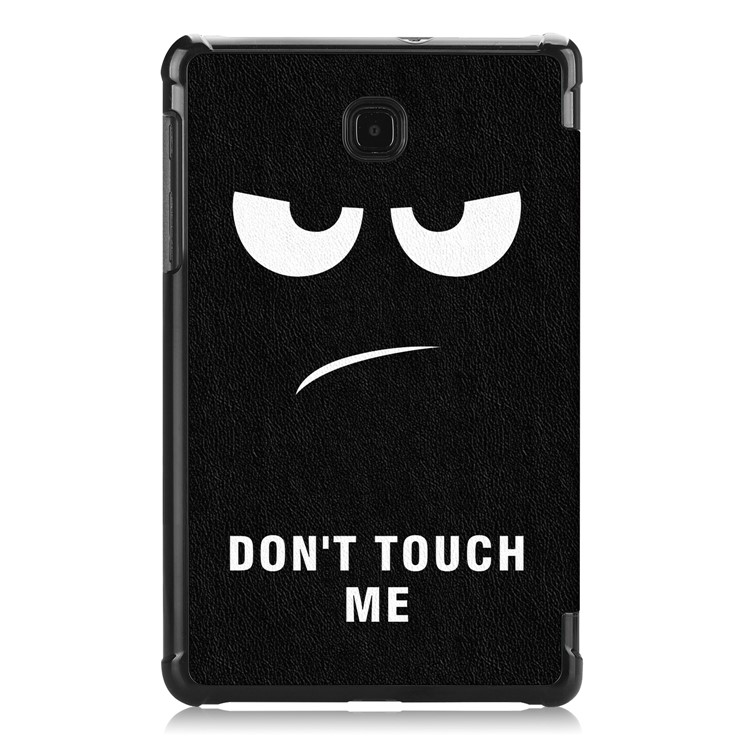 Pattern Printing Tri-fold Stand Leather Protective Casing for Samsung Galaxy Tab A 8.0 (2018) T387 - Do Not Touch Me-3