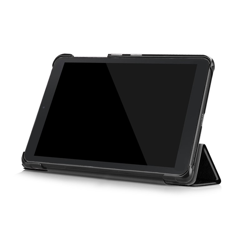 Pattern Printing Tri-fold Stand Leather Protective Casing for Samsung Galaxy Tab A 8.0 (2018) T387 - Do Not Touch Me-5