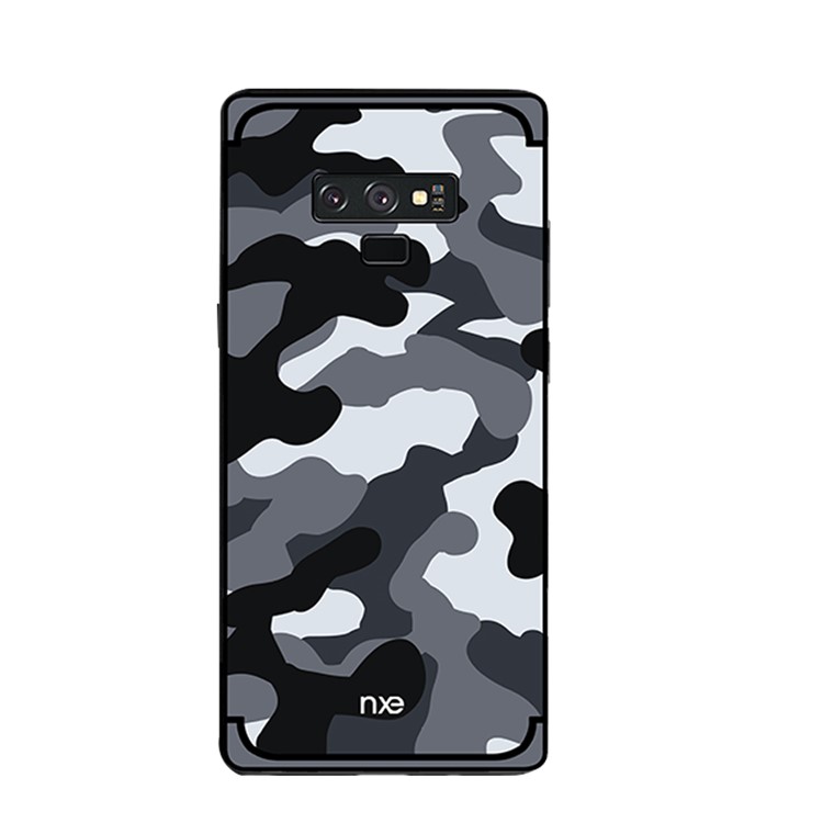 NXE Camouflage Pattern PC TPU Hybrid Back Case for Samsung Galaxy Note9 N960 - Grey-2