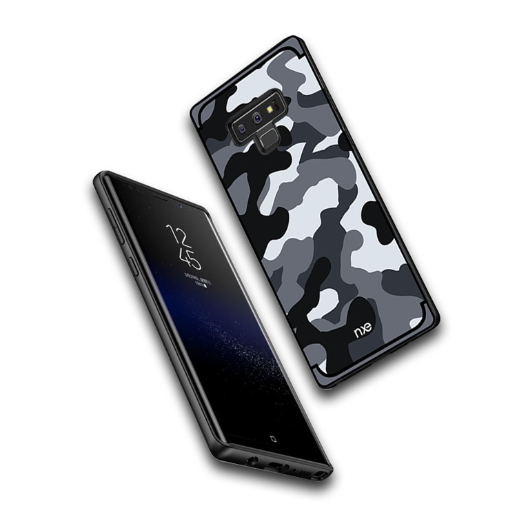 NXE Camouflage Pattern PC TPU Hybrid Back Case for Samsung Galaxy Note9 N960 - Grey-5