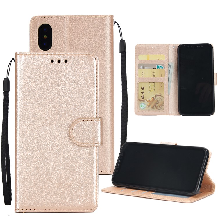 

Кожаный Чехол Для Магнитной Кожи Для Iphone XS Max 6.5 Inch - Золото, iPhone XS Max