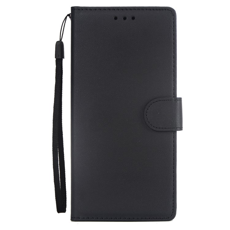 Wallet Flip Leather Stand Mobile Case with Strap for Samsung Galaxy Note9 N960 - Black-2