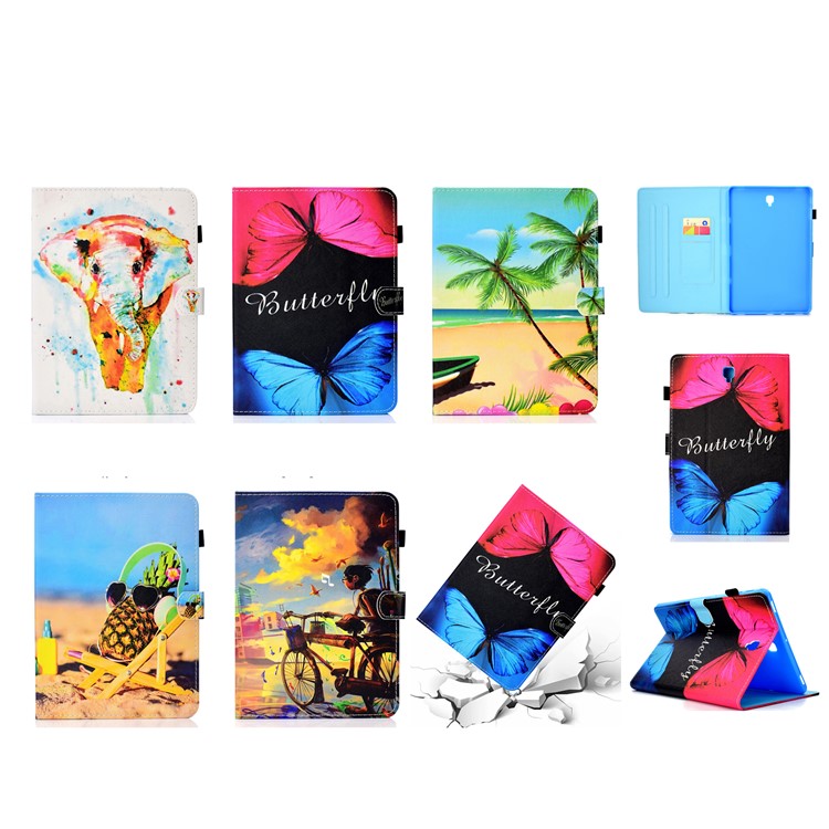 Pattern Printing Stand Leather Case with Card Holder for Samsung Galaxy Tab S4 10.5 T830 - Cool Pineapple-20