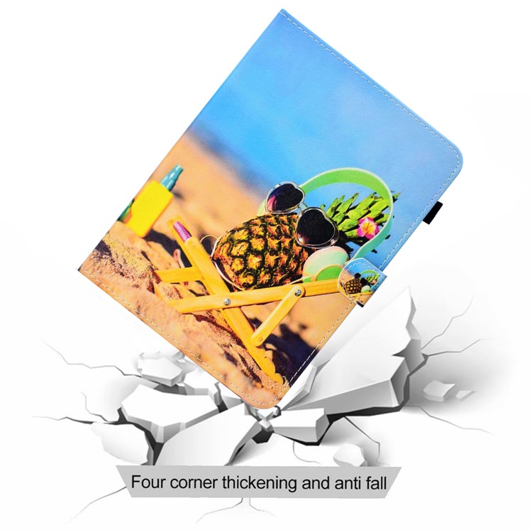 Pattern Printing Stand Leather Case with Card Holder for Samsung Galaxy Tab S4 10.5 T830 - Cool Pineapple-7