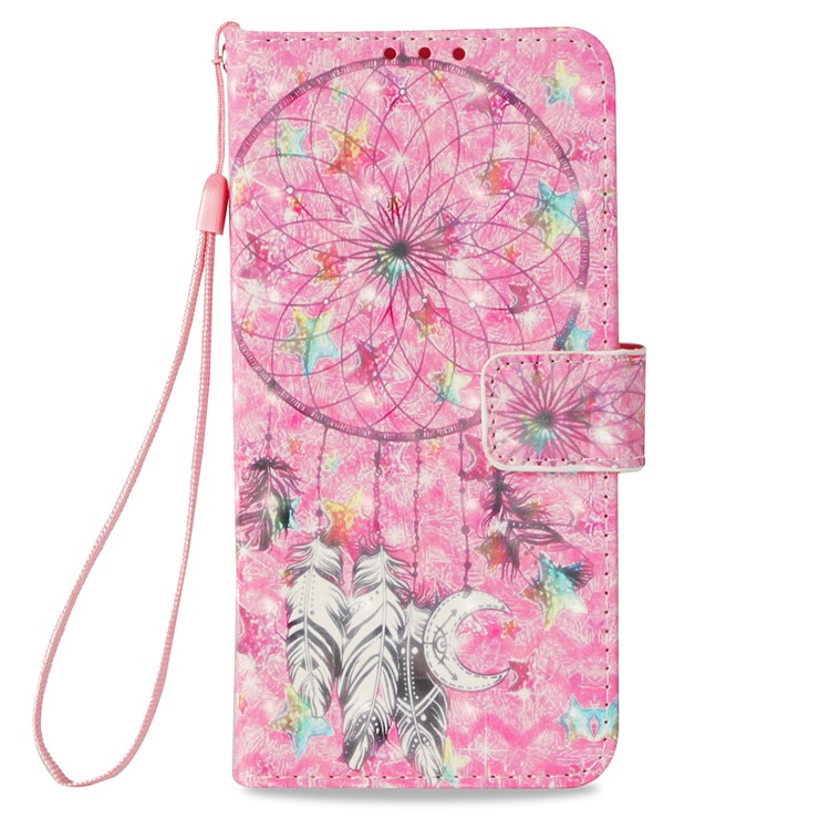 Pattern Printing Light Spot Decor Leather Wallet Cover for Samsung Galaxy A5 (2017) SM-A520 - Dream Catcher-2