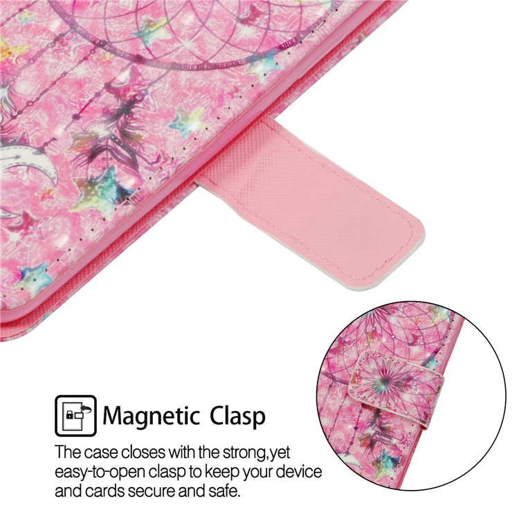 Pattern Printing Light Spot Decor Leather Wallet Cover for Samsung Galaxy A5 (2017) SM-A520 - Dream Catcher-5