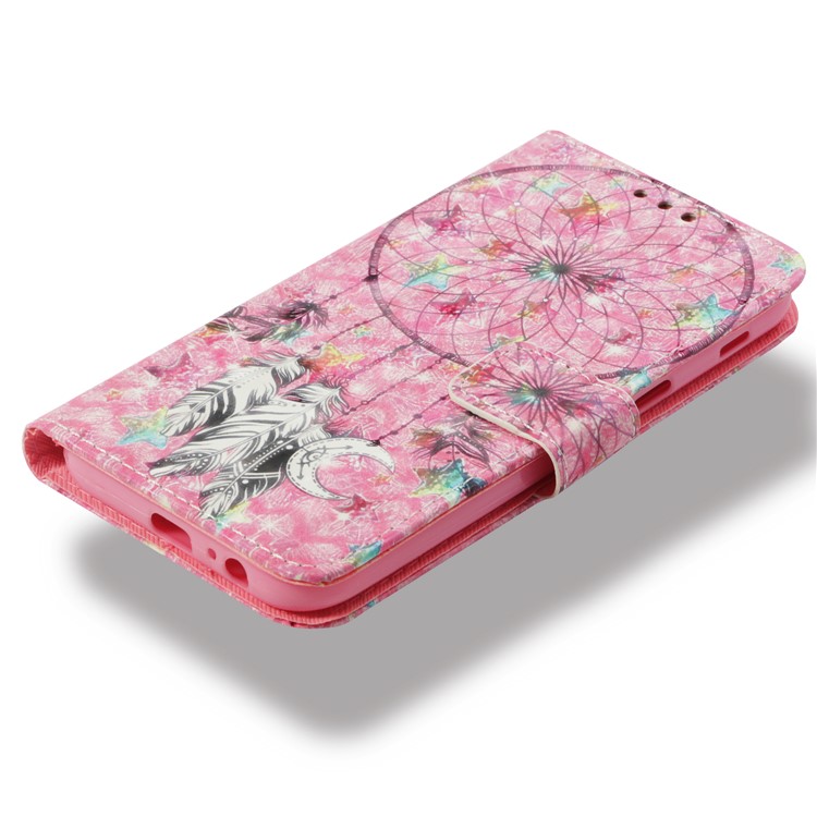 Pattern Printing Light Spot Decor Leather Wallet Cover for Samsung Galaxy A5 (2017) SM-A520 - Dream Catcher-8