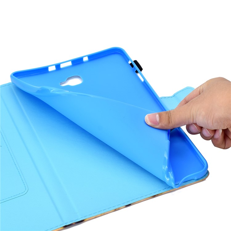 Pattern Printing Leather Case Stand Tablet Cover for Samsung Galaxy Tab A 10.1 (2016) T580 - Butterfly-15