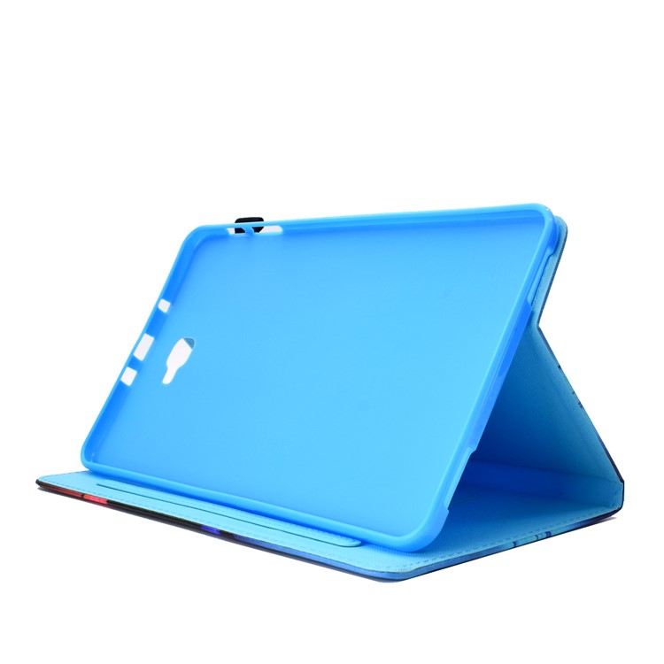 Pattern Printing Leather Case Stand Tablet Cover for Samsung Galaxy Tab A 10.1 (2016) T580 - Butterfly-16