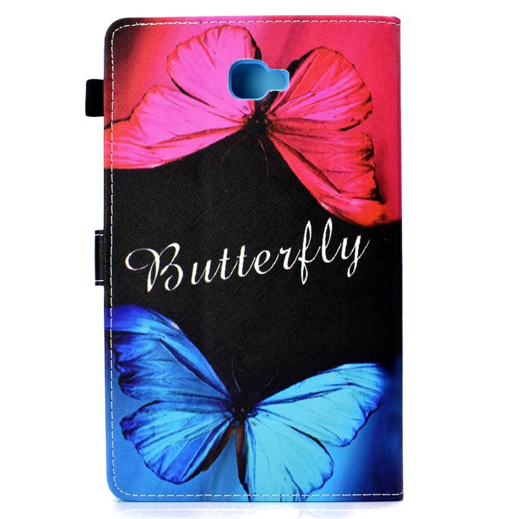 Pattern Printing Leather Case Stand Tablet Cover for Samsung Galaxy Tab A 10.1 (2016) T580 - Butterfly-4