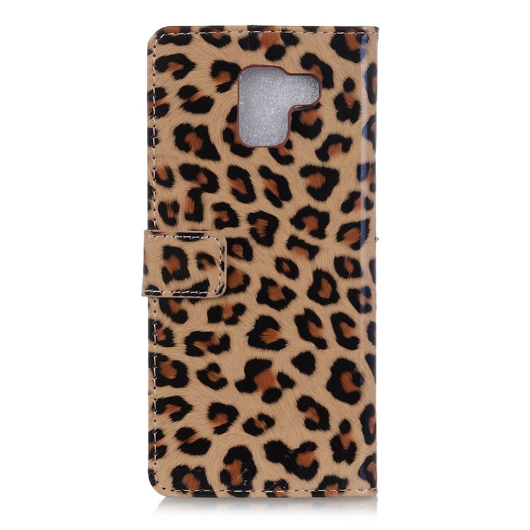 Leopard Pattern Magnetic Leather Wallet Phone Case for Samsung Galaxy J6+/J6 Premium-4